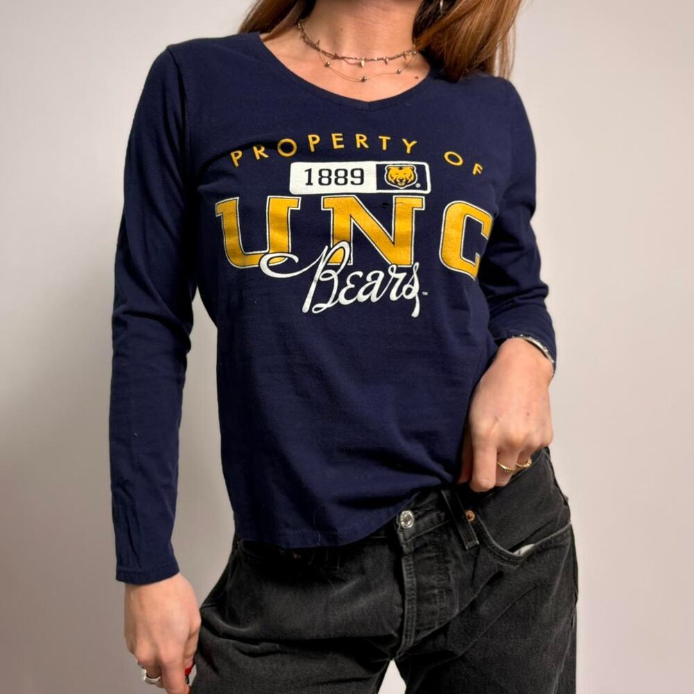 Russell UNC Bears Graphic Tee - Navy, Size Small